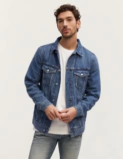 Denham AMSTERDAM JACKET Authentic Stonewash Abrasions