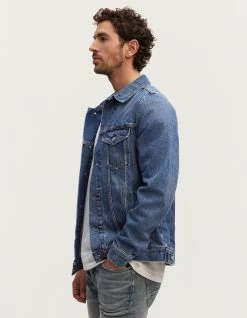 Denham AMSTERDAM JACKET Authentic Stonewash Abrasions -Fusion Verkoop 01 23 07 21 021 row2 2