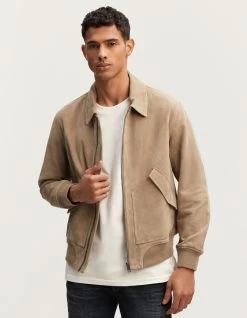 Denham CUTA BOMBER JACKET Suede