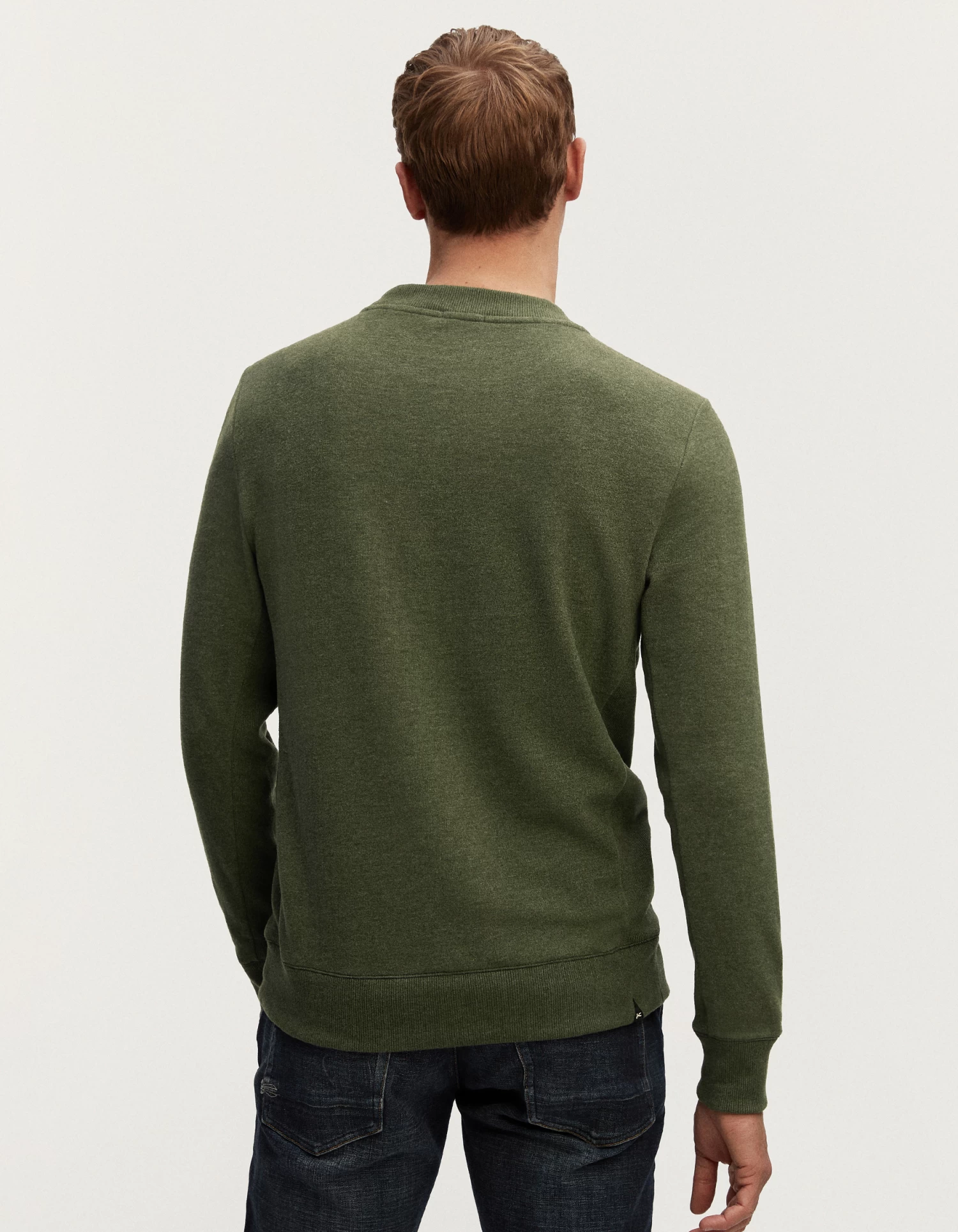 Denham ROGER CREW NECK Cotton Melange Jersey 4 Denham ROGER CREW NECK Cotton Melange Jersey - Afbeelding 2