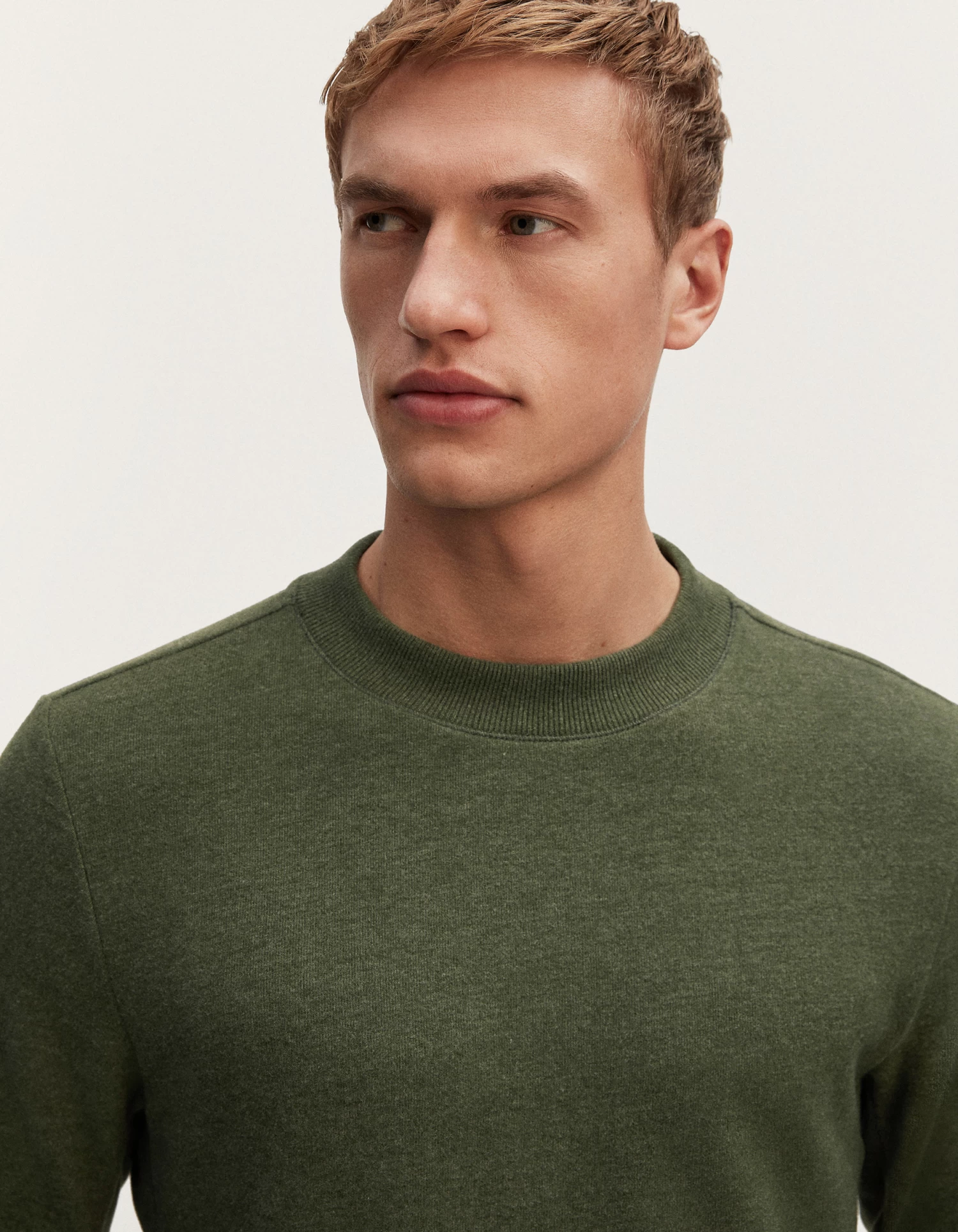 Denham ROGER CREW NECK Cotton Melange Jersey 6 Denham ROGER CREW NECK Cotton Melange Jersey - Afbeelding 4