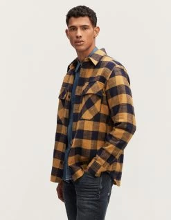 Denham STATE OVERSHIRT Classic Check Cotton -Fusion Verkoop 01 23 08 40 061 row2 2