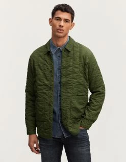 Denham HANFU QUILTED OVERSHIRT Crinkle Nylon