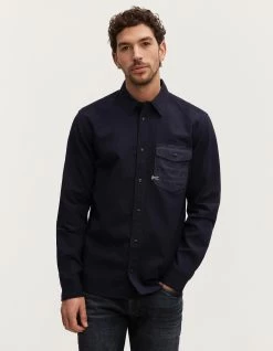 Denham WORKER MIX SHIRT Structured Denim Mix