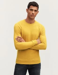 Denham JV RAGLAN CREW Cotton Melange Jersey