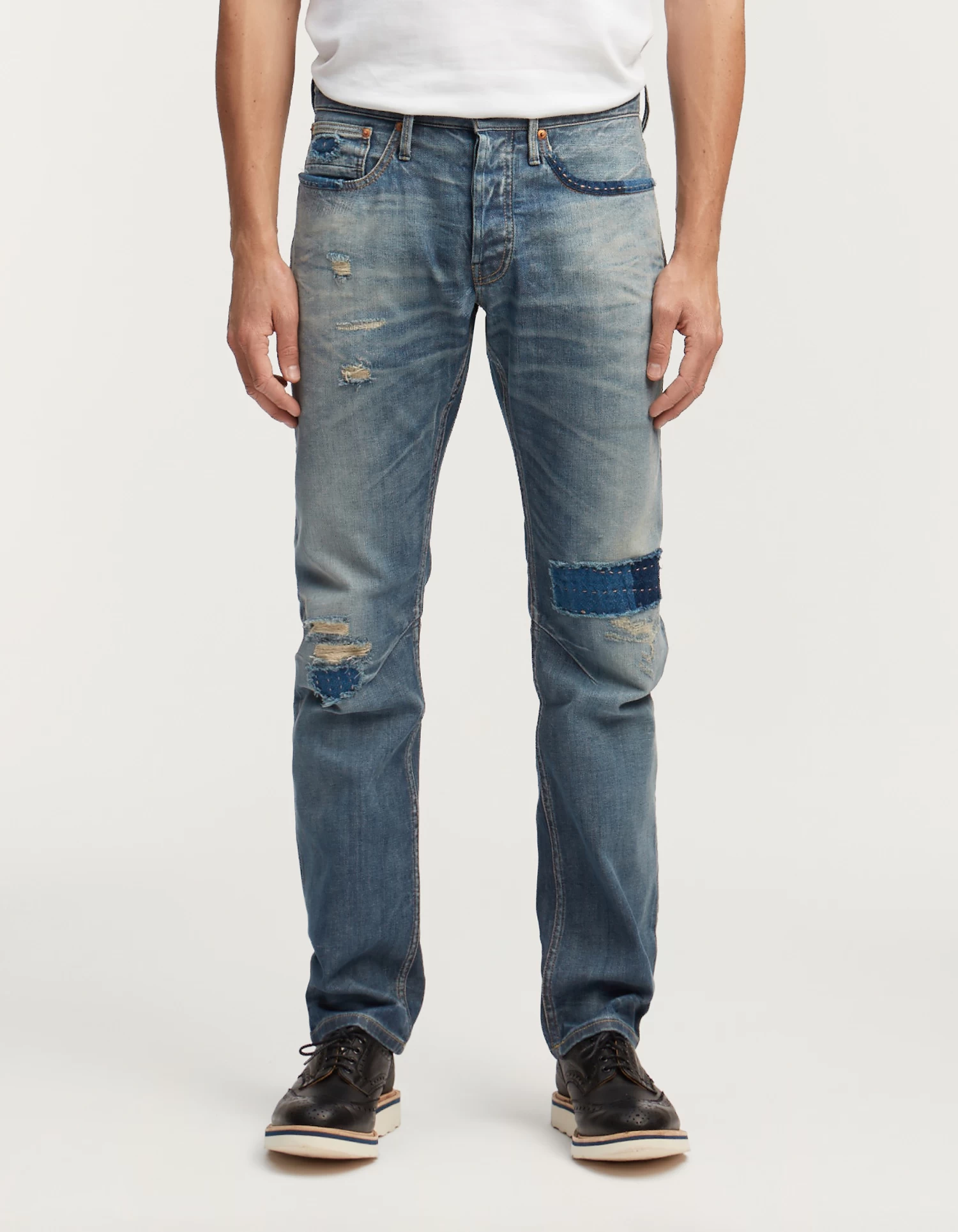 Denham GRADE 15th Year Repair Denim 5 Denham GRADE 15th Year Repair Denim - Afbeelding 3