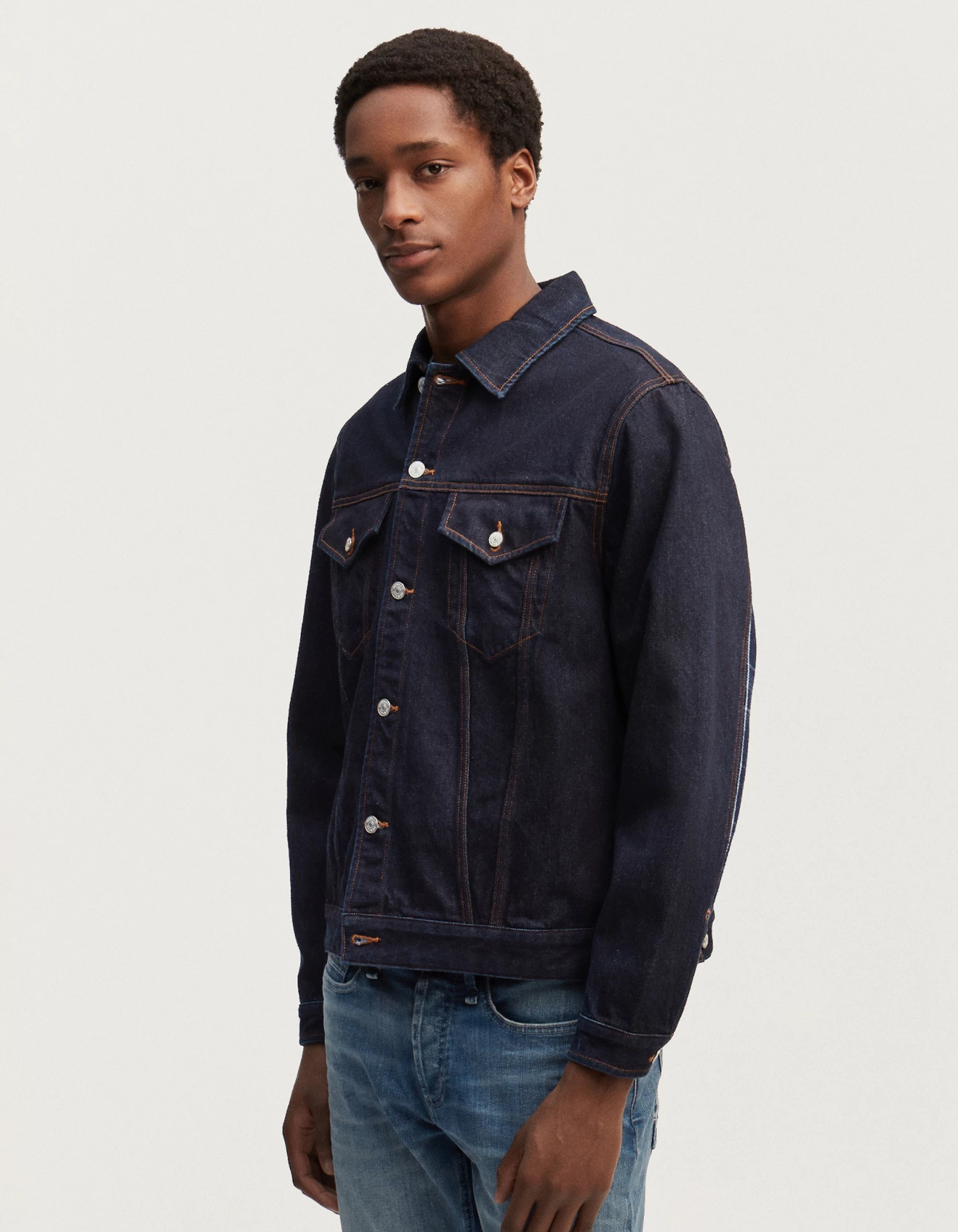 Denham TOKYO MIX JACKET Denim Check 6 Denham TOKYO MIX JACKET Denim Check - Afbeelding 4