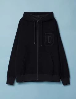 Denham POLARTEC ZIP HOODY Warm Fleece