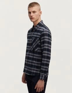 Denham BROOK ZIP OVERSHIRT Check Flannel -Fusion Verkoop 01 23 10 40 071 row2 1