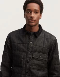 Denham BUCK QUILTED OVERSHIRT Black Denim -Fusion Verkoop 01 23 10 43 111 row4 1