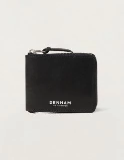 Denham MENS WALLET Leather Black