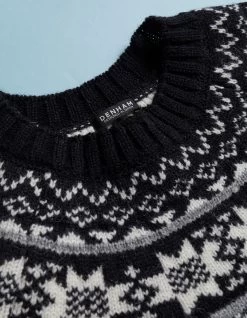 Denham YORK FAIRISLE KNIT SWEATER Heavy Wool -Fusion Verkoop 01 23 11 71 001 row2 2