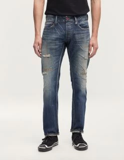 Denham RIDGE JAPANESE TENKA SELVEDGE Dark Blue -Fusion Verkoop 01 24 01 11 095 row2 1