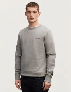 Denham AQUA INDIGO SWEATER Unbrushed Cotton -Fusion Verkoop 01 24 01 60 632 row2 1