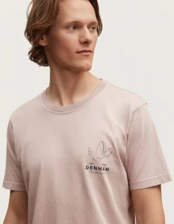 Denham INDIGO FLOWER TEE Modal Jersey -Fusion Verkoop 01 24 02 52 622 row2 2
