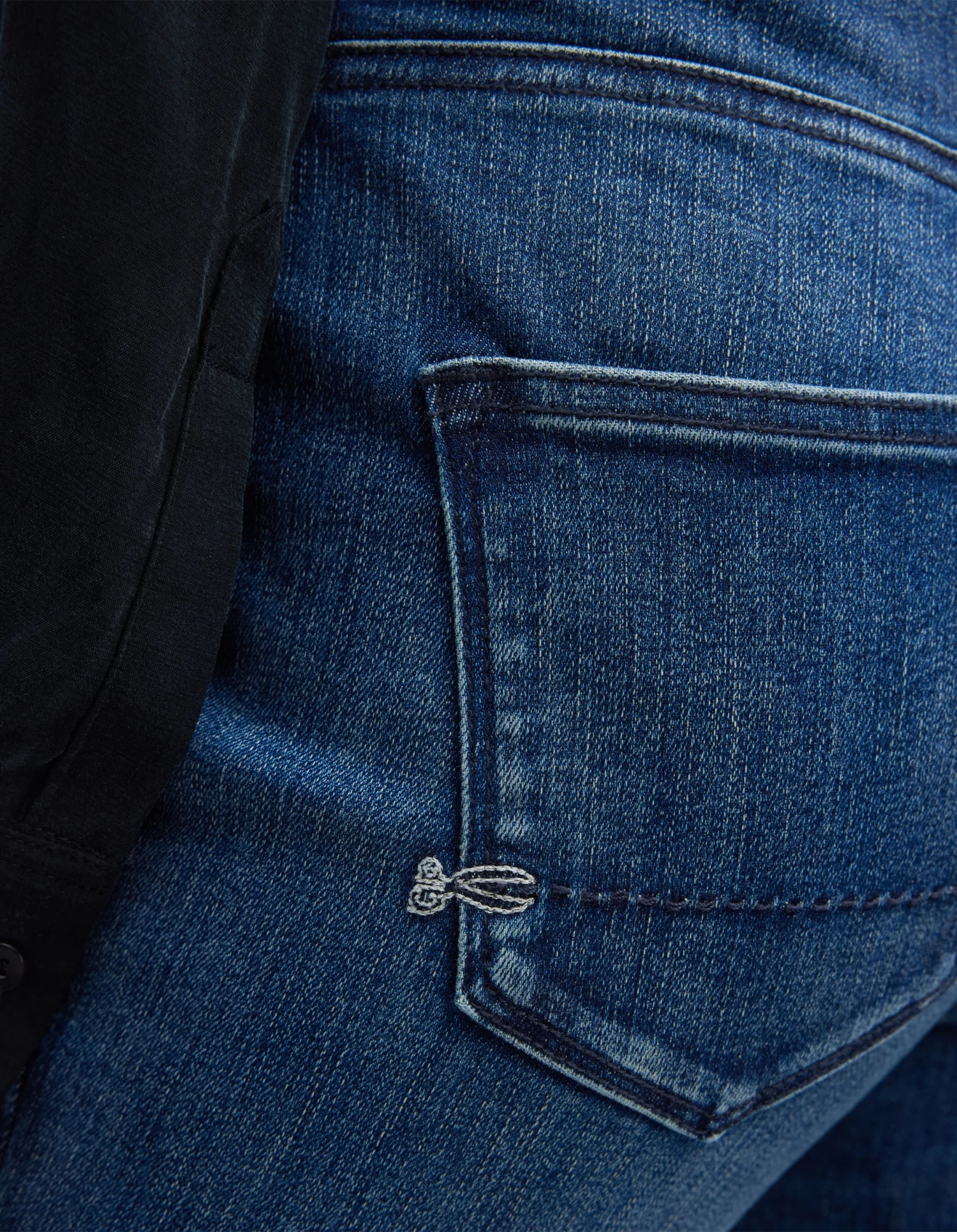 Denham NEEDLE GOTS Dark Indigo 7 Denham NEEDLE GOTS Dark Indigo - Afbeelding 5