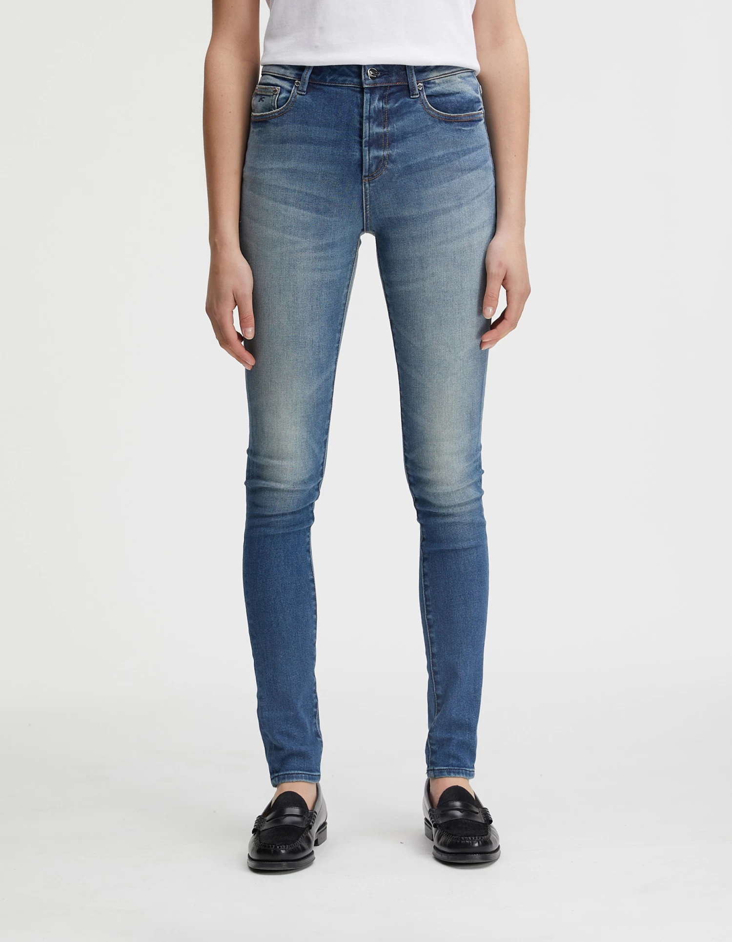 Denham NEEDLE Authentic Mid-Blue Stretch 5 Denham NEEDLE Authentic Mid-Blue Stretch - Afbeelding 3