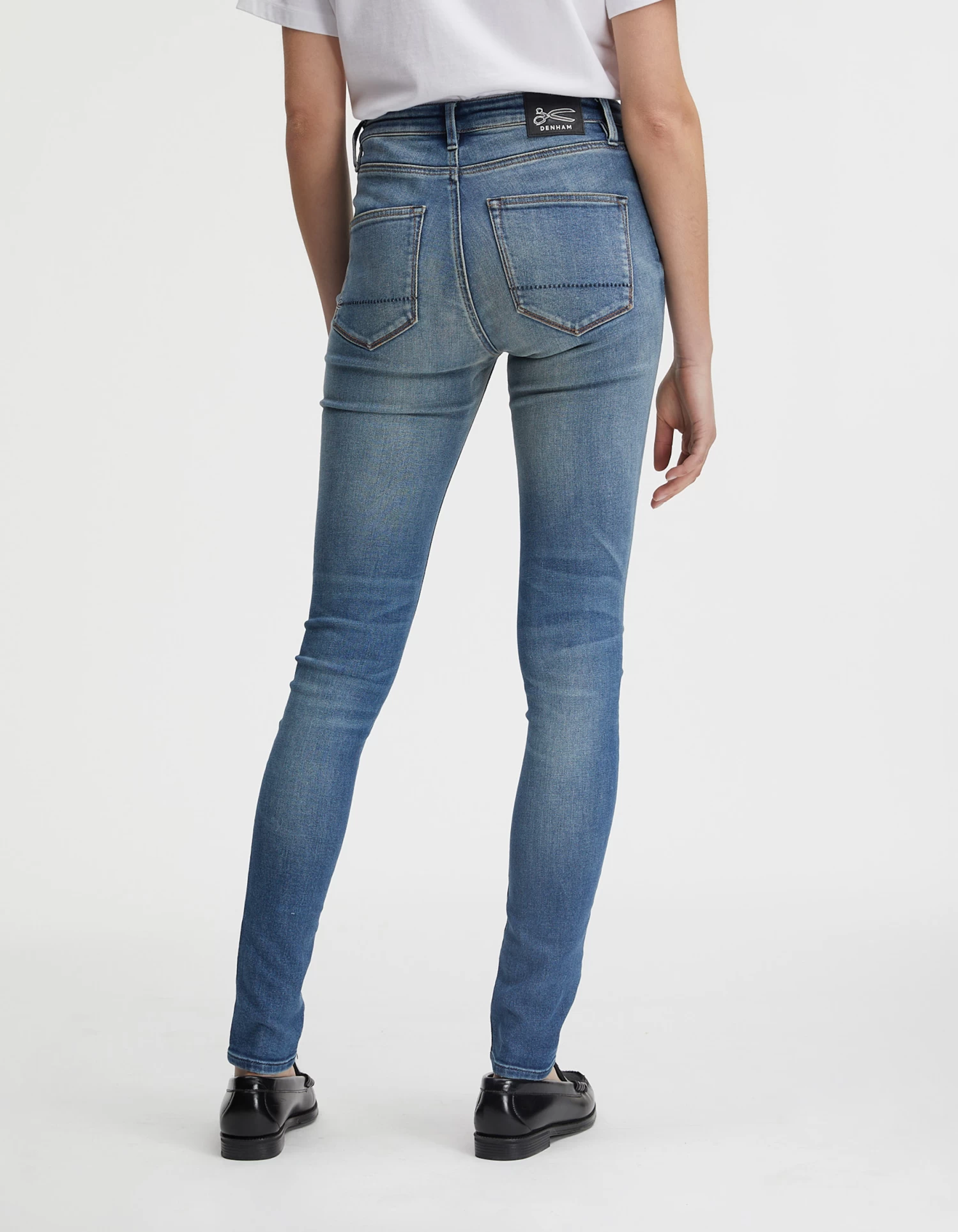 Denham NEEDLE Authentic Mid-Blue Stretch 6 Denham NEEDLE Authentic Mid-Blue Stretch - Afbeelding 4