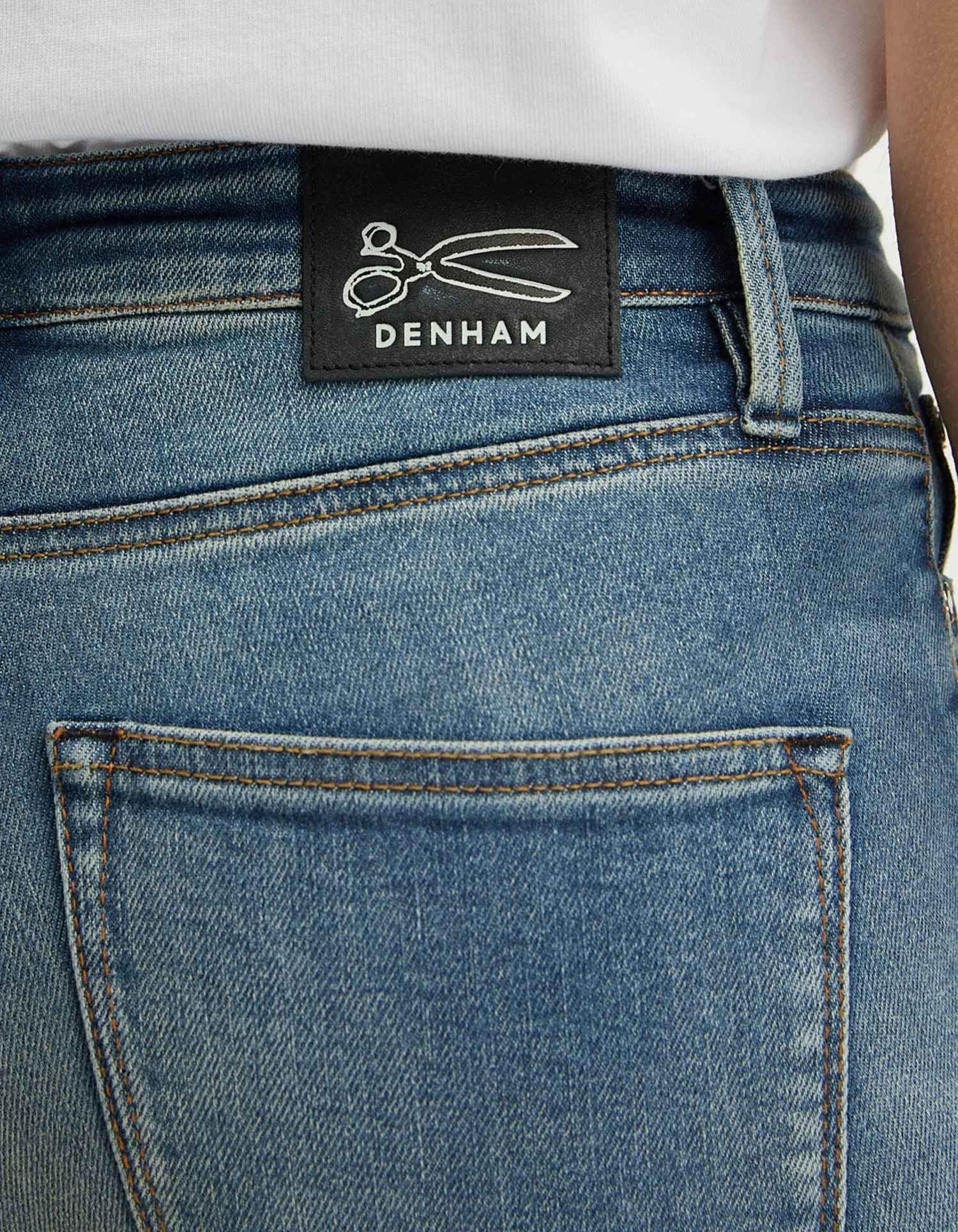 Denham NEEDLE Authentic Mid-Blue Stretch 8 Denham NEEDLE Authentic Mid-Blue Stretch - Afbeelding 6