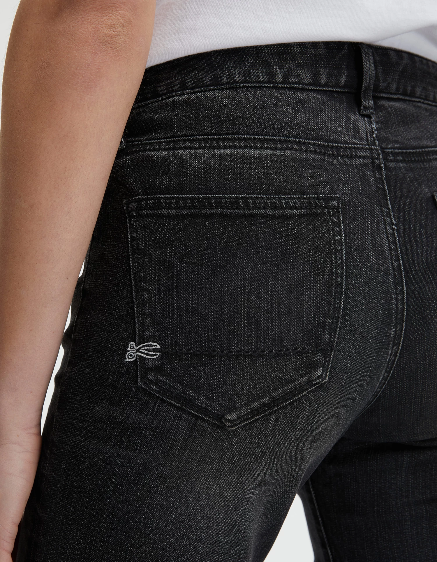 Denham BARDOT STRAIGHT Black Zero Cotton 7 Denham BARDOT STRAIGHT Black Zero Cotton - Afbeelding 5