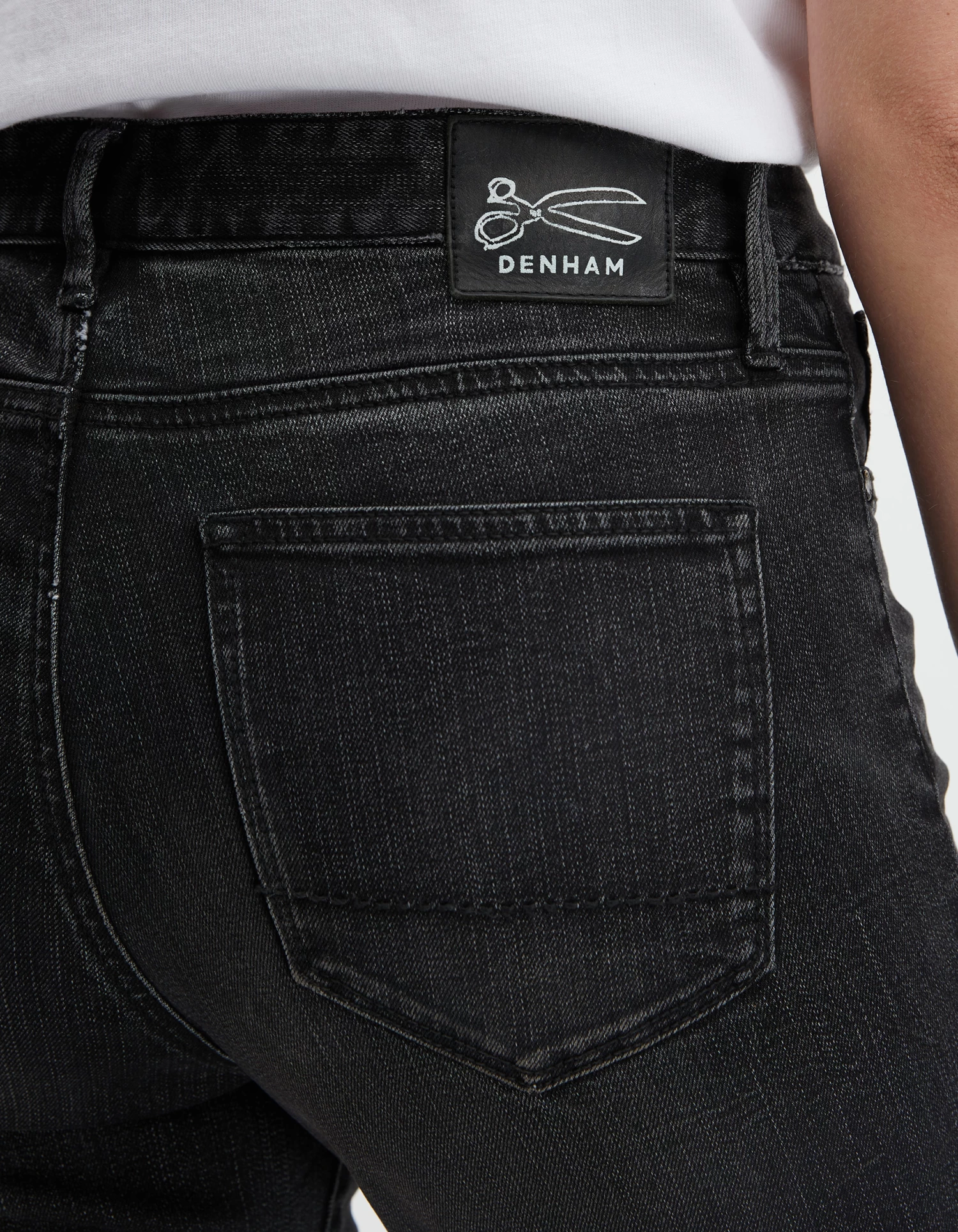 Denham BARDOT STRAIGHT Black Zero Cotton 8 Denham BARDOT STRAIGHT Black Zero Cotton - Afbeelding 6