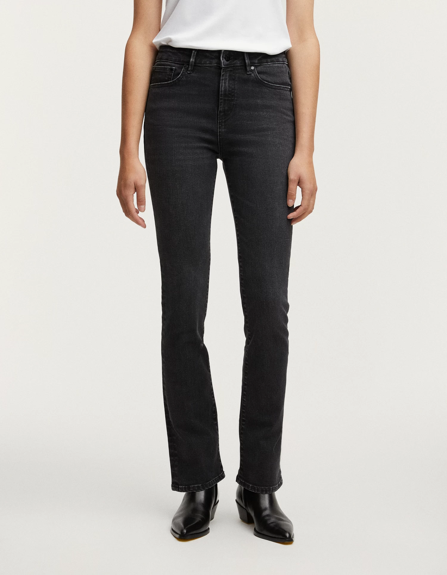 Denham BRITTANY BOOTCUT Double Black Worn 5 Denham BRITTANY BOOTCUT Double Black Worn - Afbeelding 3