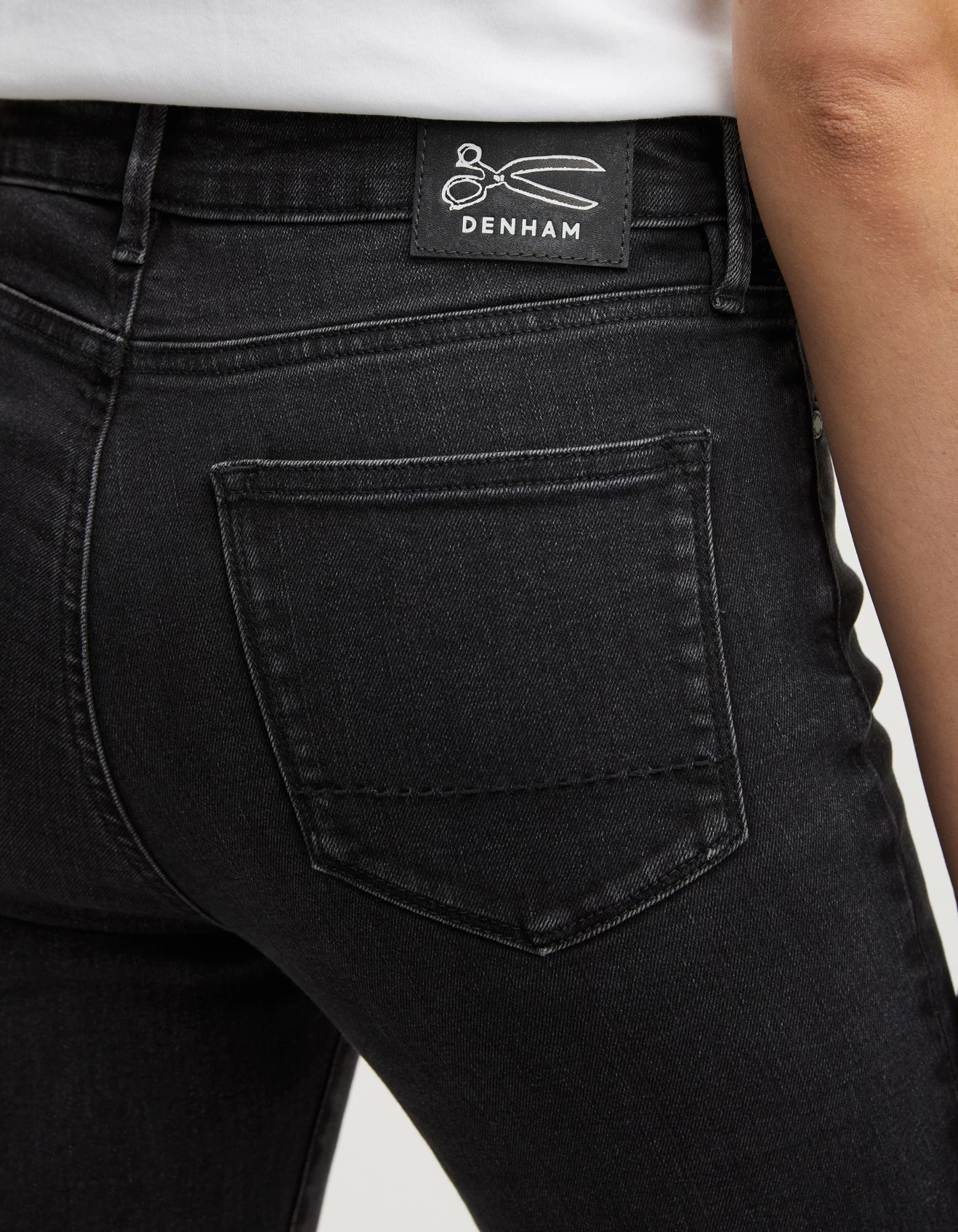 Denham BRITTANY BOOTCUT Double Black Worn 8 Denham BRITTANY BOOTCUT Double Black Worn - Afbeelding 6