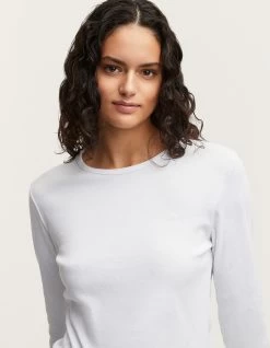 Denham RUBY LS TEE Rib Cotton Jersey -Fusion Verkoop 02 23 01 52 062 row4 1