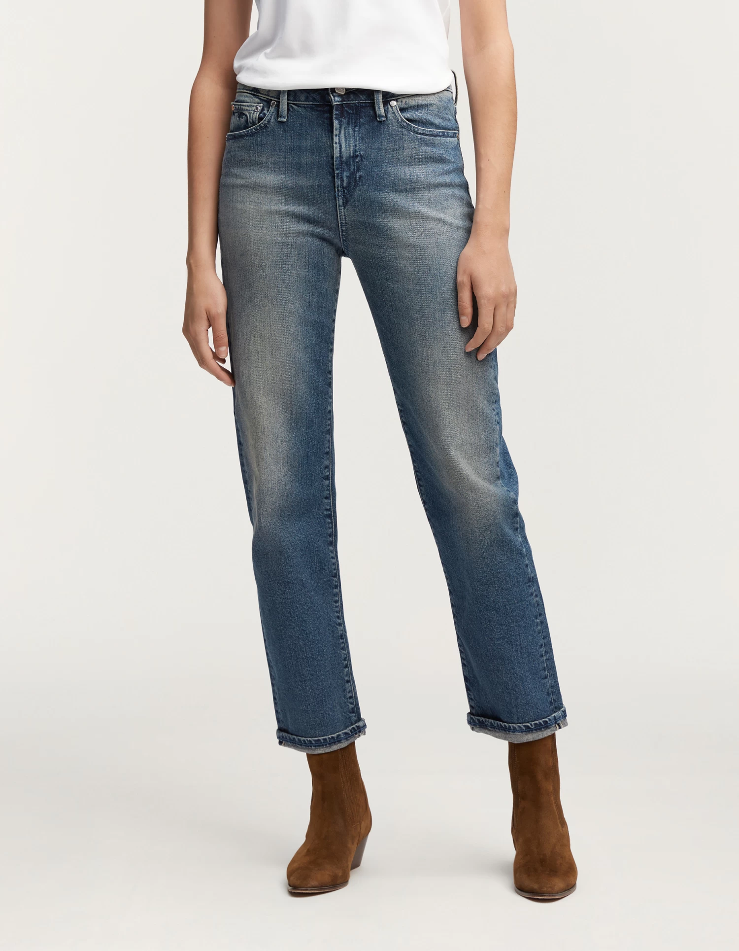 Denham BARDOT STRAIGHT Stretch Selvedge 5 Denham BARDOT STRAIGHT Stretch Selvedge - Afbeelding 3