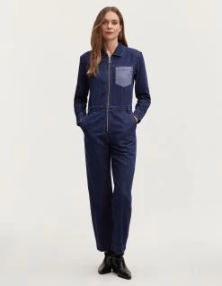 Denham SACHA BOILERSUIT Dark Wash