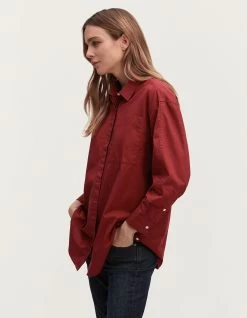 Denham OLIVIA 1 POCKET SHIRT Cotton Poplin -Fusion Verkoop 02 23 07 40 010 row2 2