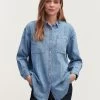 Denham OLIVIA 2 POCKET SHIRT Light Stonewash -Fusion Verkoop 02 23 07 43 010 row1 1