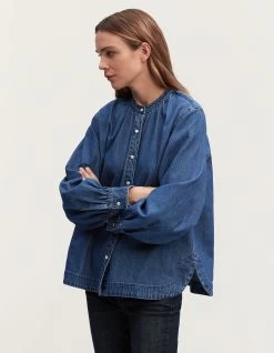 Denham BRITT SHIRT Mid Stonewash -Fusion Verkoop 02 23 07 43 020 row2 2