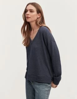 Denham OSKA V NECK SWEATER Cotton Melange -Fusion Verkoop 02 23 07 71 020 row2 2