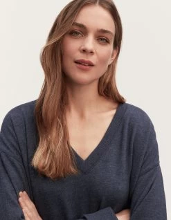 Denham OSKA V NECK SWEATER Cotton Melange -Fusion Verkoop 02 23 07 71 020 row4 1