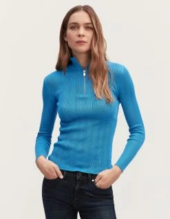 Denham ANNA HALF ZIP Viscose Blend