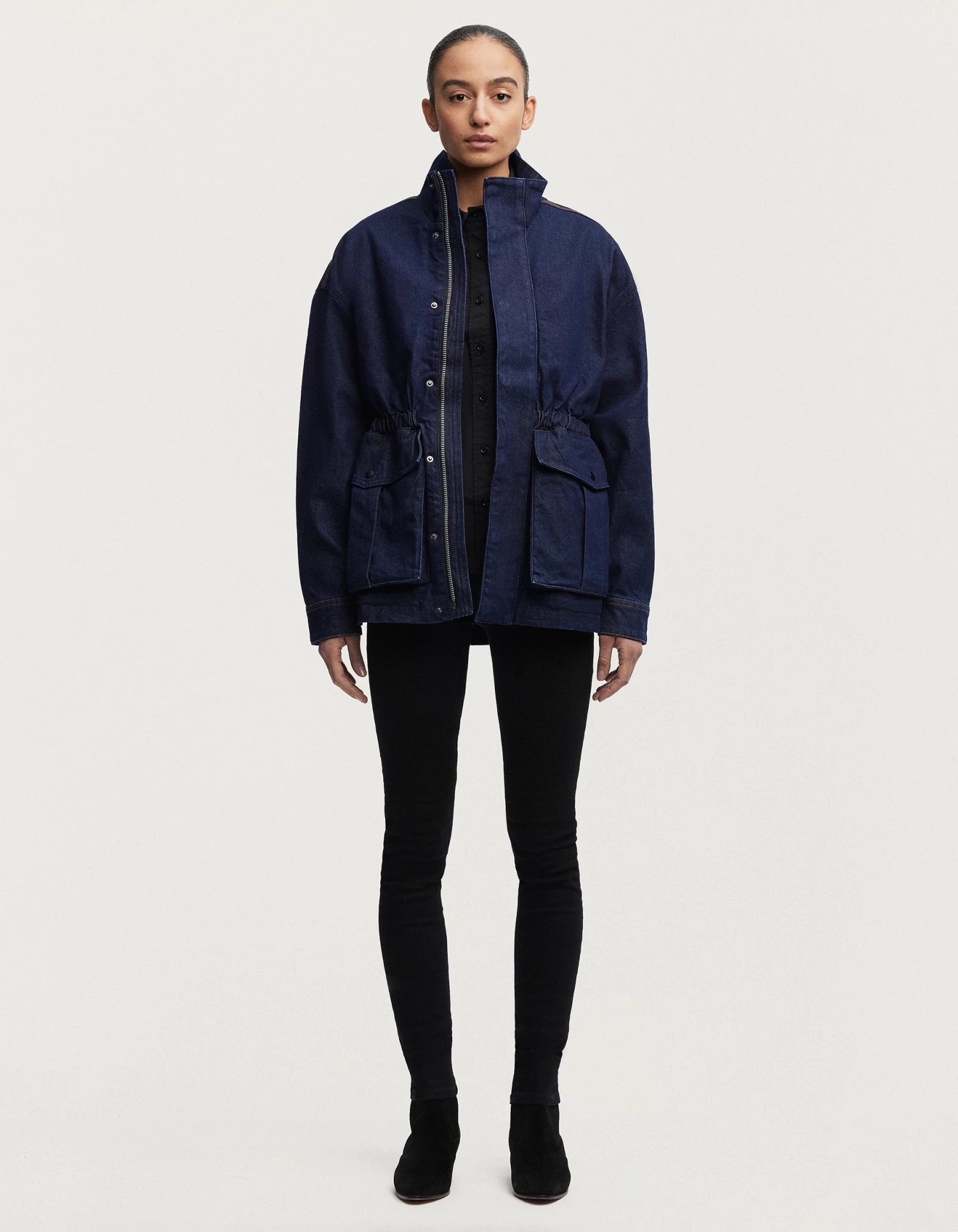 Denham ATSUKO CARGO JACKET Indigo Denim 8 Denham ATSUKO CARGO JACKET Indigo Denim - Afbeelding 6