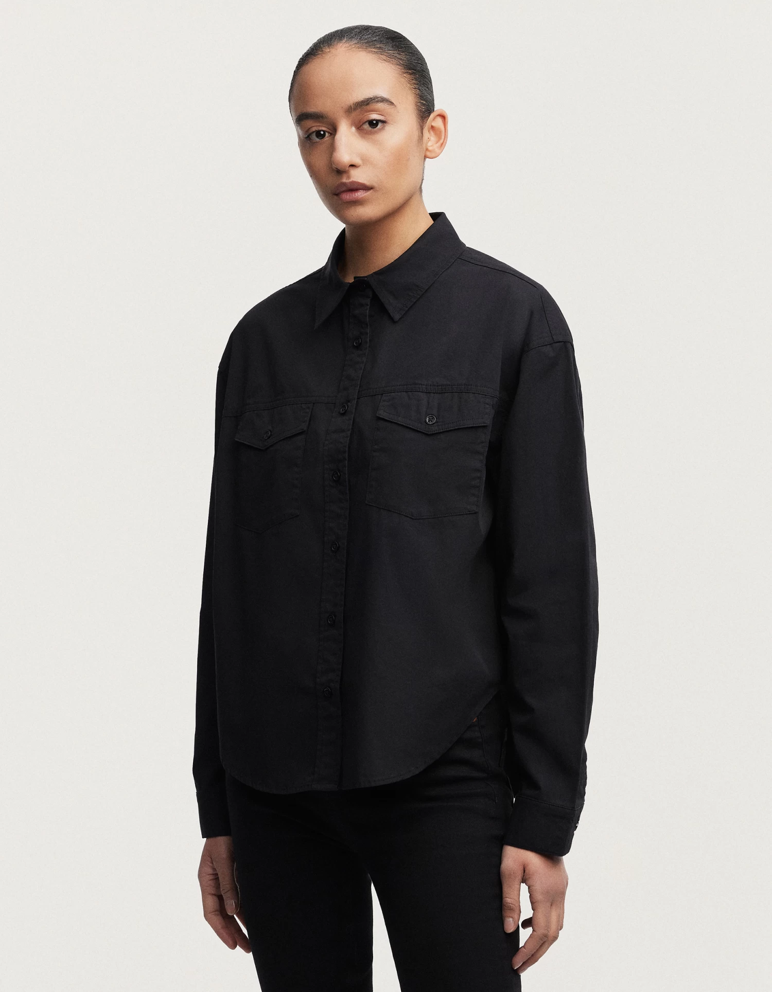 Denham HANAKO SHIRT Cotton Poplin 4 Denham HANAKO SHIRT Cotton Poplin - Afbeelding 2